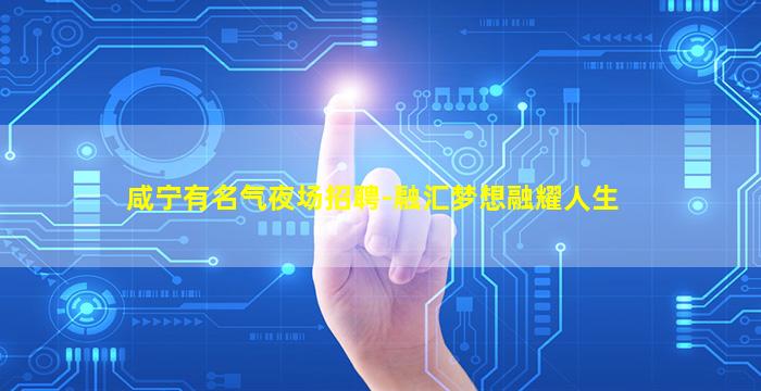 咸宁有名气夜场招聘-融汇梦想融耀人生